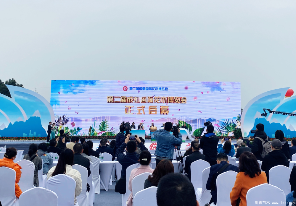 第二屆成都國際花木博覽會在溫江區鎮子鄉盛大啟幕